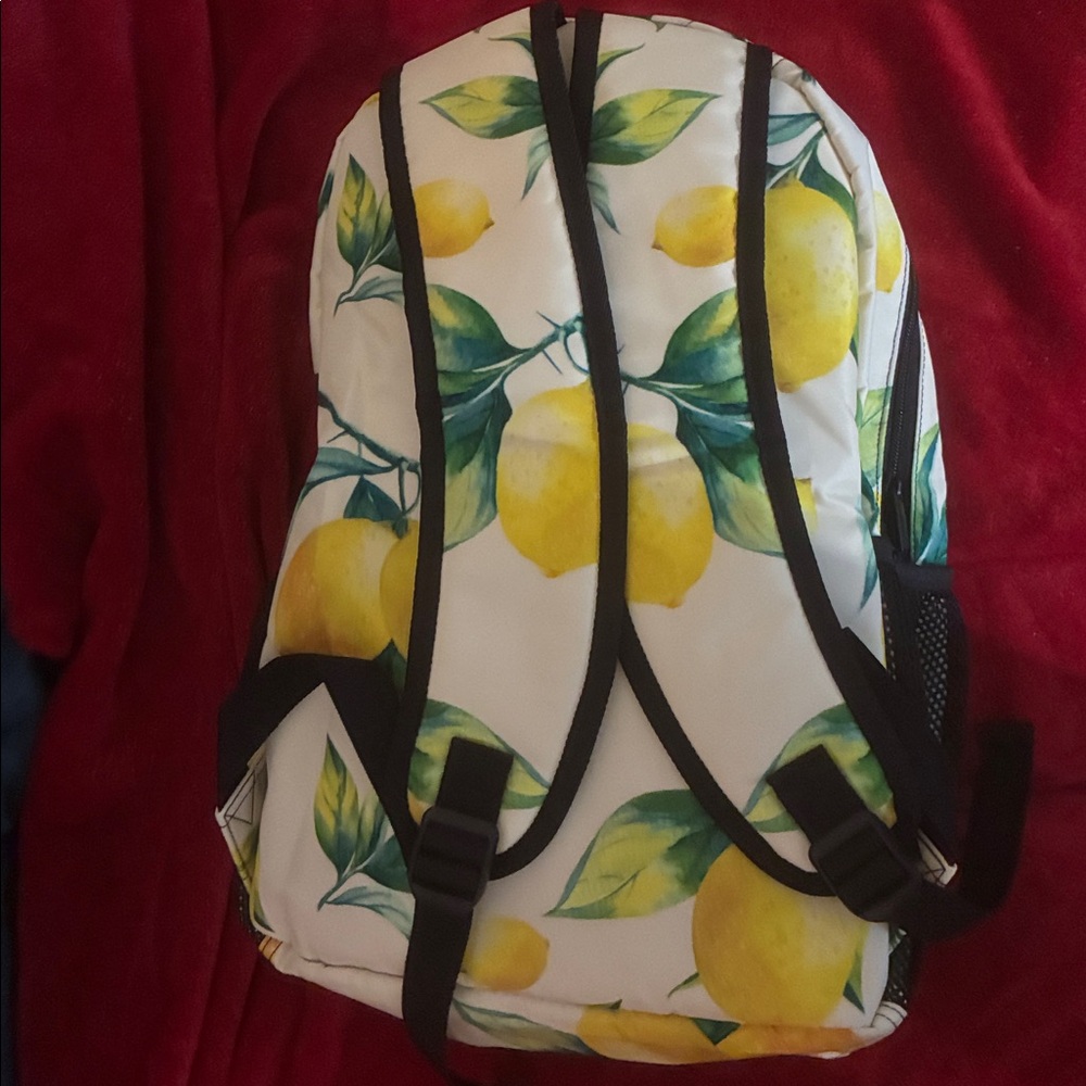Lemon Print Backpack NEW - Picture 4 of 5